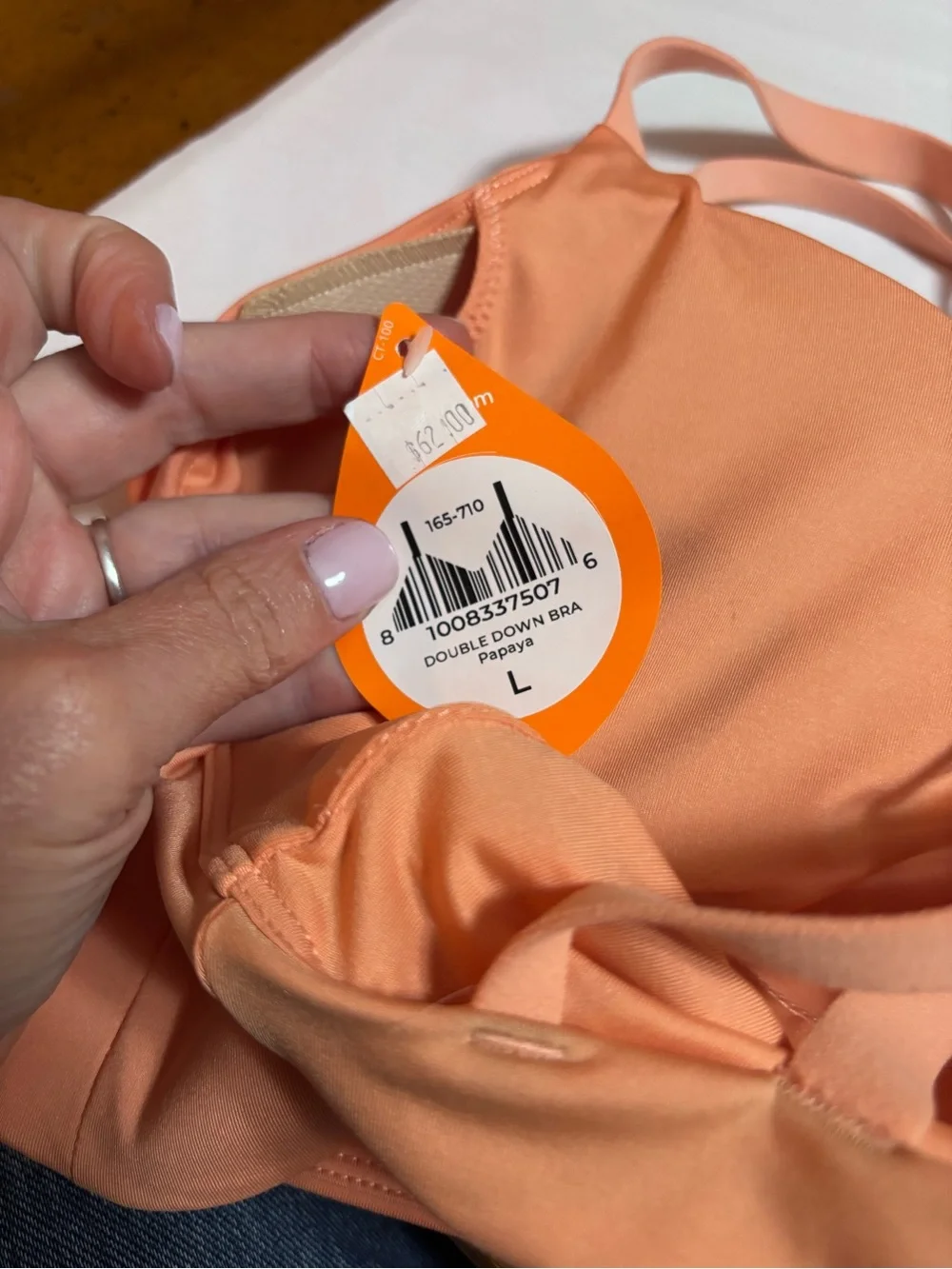 Peach Halter Ruched Sports Bra - Women Intimates & Sleepwear - Picture 7 of 7